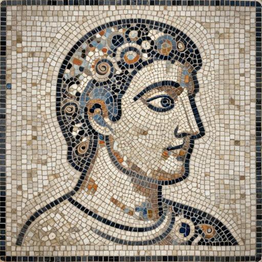 Artificial Intelligence Mosaic Art - Opus Tessellatum Style