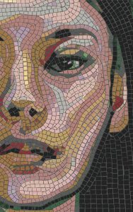 Modern Mosaic Portrait – Human Face Art