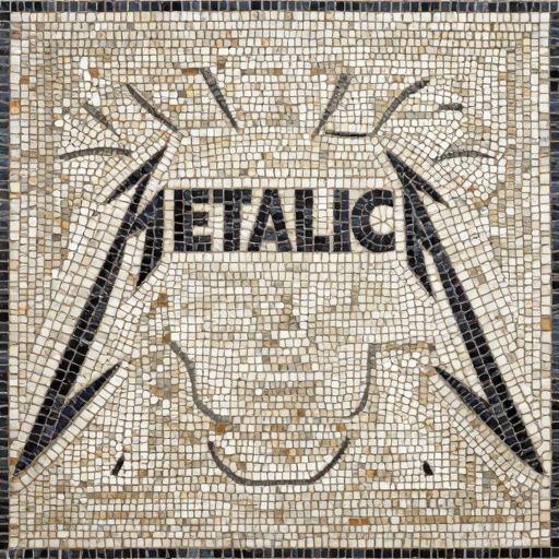 Metallica Logo Mosaic Art - Custom Opus Tessellatum