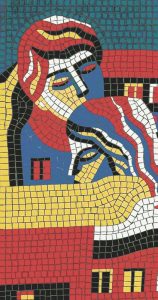 Eternal Embrace Mosaic Art – Modern Romantic Couple