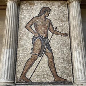 Classical Roman Man Mosaic – Opus Tessellatum Art