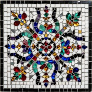 Colorful Symmetrical Abstract Mosaic Art