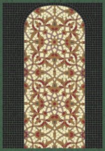 Elegant Geometric Arch Mosaic Art
