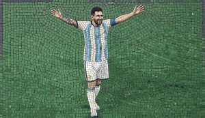 Lionel Messi Argentina Mosaic Art