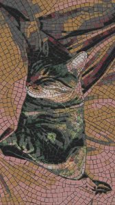 Mosaic Cat Portrait – Artistic Wall Art
