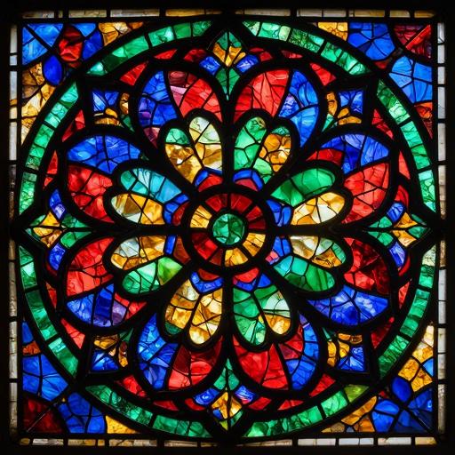 Genesis Stained Glass Mosaic - Vibrant Mandala Art