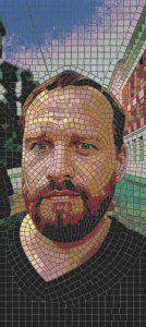 Mosaic Portrait of a Bearded Man
