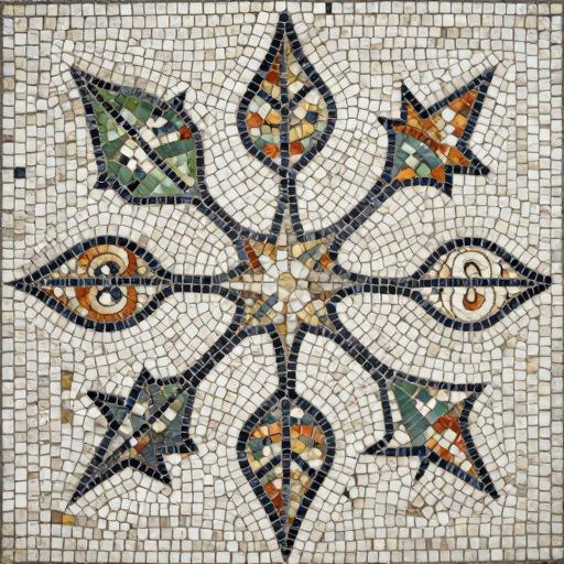 Handcrafted Opus Tessellatum Nature Mosaic