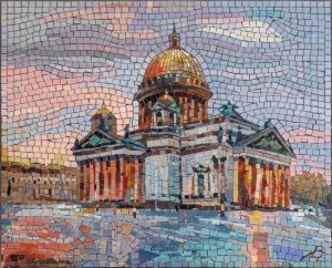 Golden Cathedral Mosaic Art