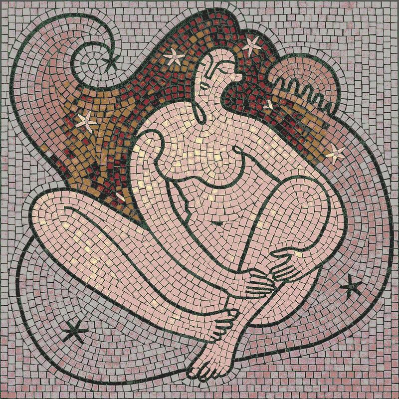 Ethereal Figure Mosaic Art - 10x10 cm