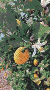 Citrus Blossom Mosaic Art – Vibrant Nature Wall Decor