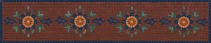 Classic Floral Mosaic Border Panel