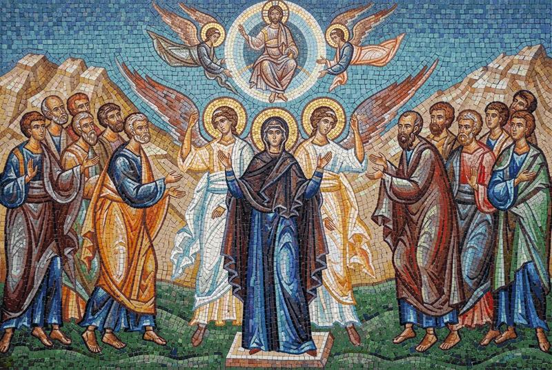 Classical Religious Mosaic Art - Ascension
