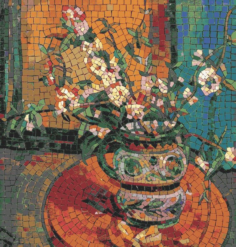 Vibrant Floral Mosaic Still Life