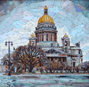 Golden Dome Cathedral Mosaic Art