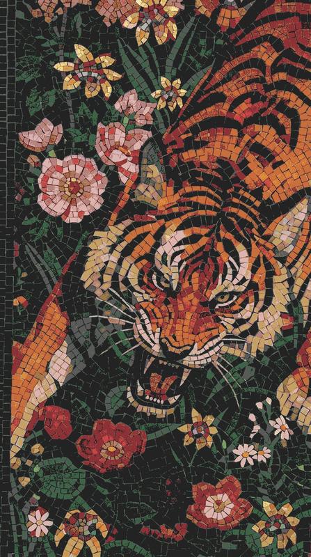 Fierce Tiger Mosaic Art - Vibrant Nature Wall Decor