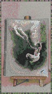 Ethereal Flow Abstract Mosaic Art