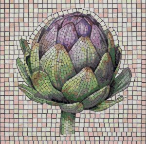 Artichoke Mosaic Art – Nature-Inspired Wall Decor