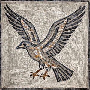 Bird with Spread Wings Mosaic Art – Opus Tessellatum