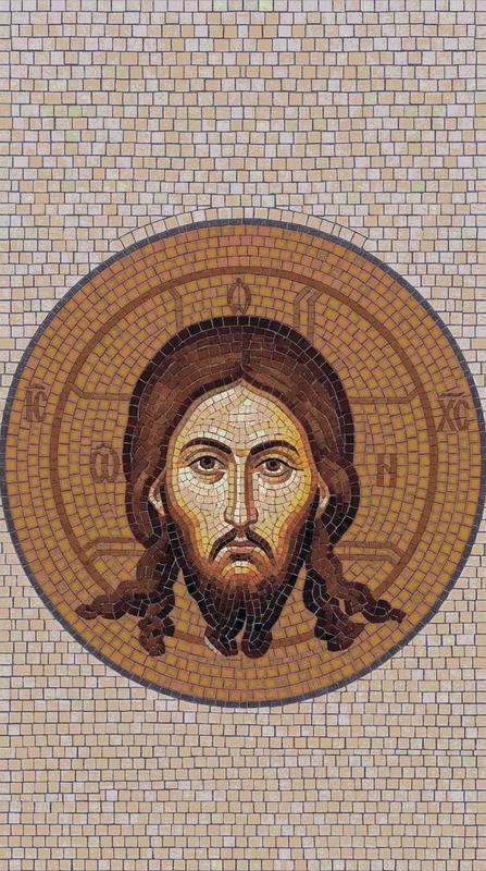 Byzantine Style Jesus Christ Mosaic Art