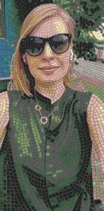 Modern Woman Mosaic Portrait