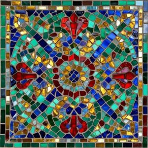 Custom Emerald Eastern Mosaic Pattern Art