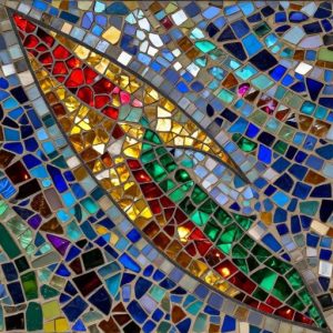 Abstract Mosaic ‘Strelka of Vasilyevsky Island’