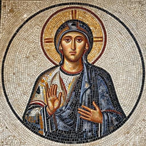 Opus Tessellatum Mosaic Icon of Christ