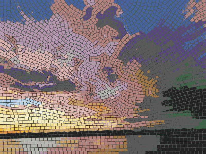Sunset Clouds Mosaic Art