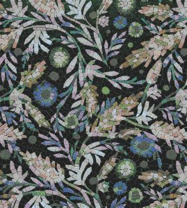 Elegant Botanical Mosaic Art – Nature Pattern
