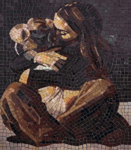 Introspective Solitude Mosaic Art