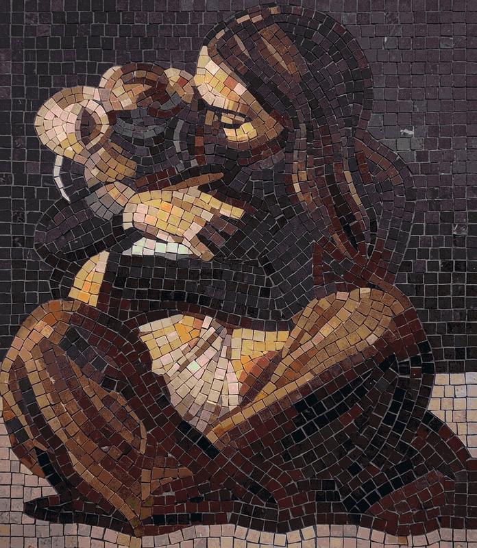 Introspective Solitude Mosaic Art
