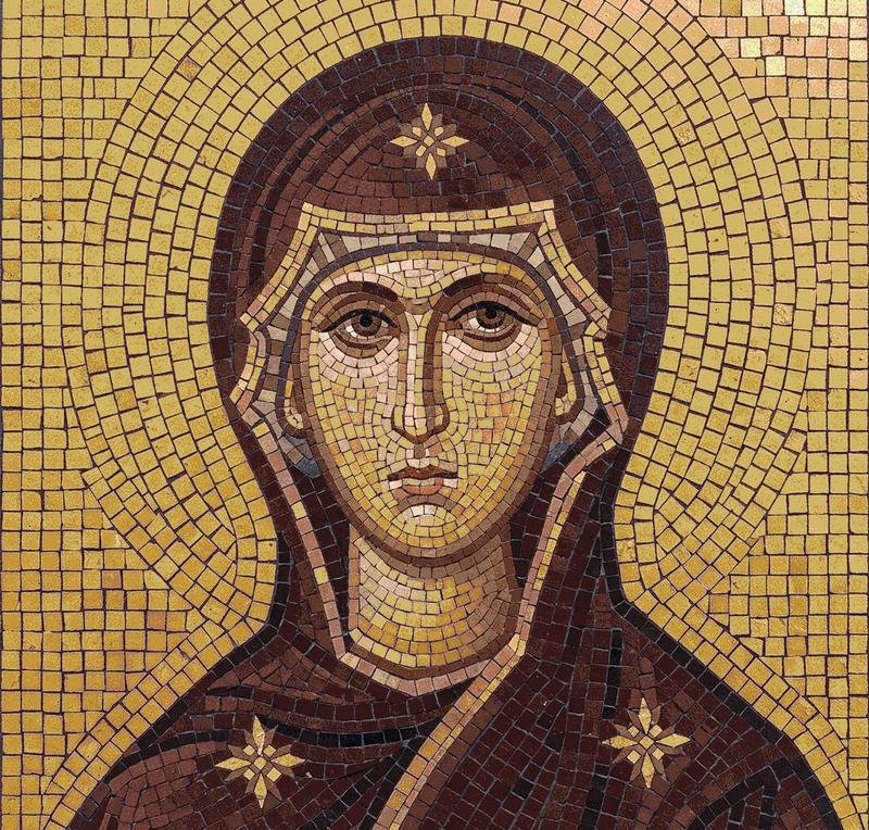 Byzantine Style Mosaic Portrait