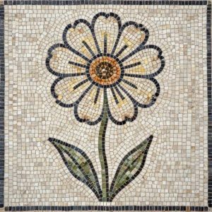Dandelion Mosaic Art – Opus Tessellatum Style