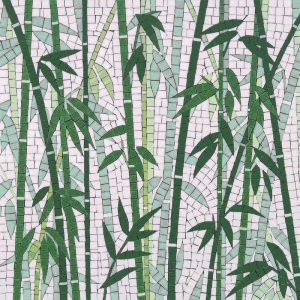 Zen Bamboo Forest Mosaic Art