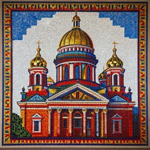 St. Isaac’s Cathedral Soviet Style Mosaic Art