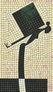 The Burden Mosaic Art – Abstract Figure