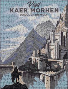 Kaer Morhen Mosaic Art – School of the Wolf
