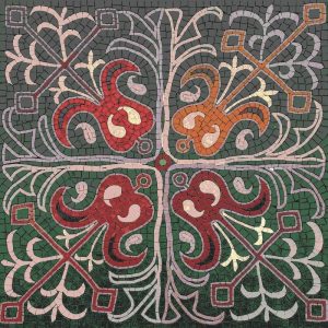 Abstract Symmetrical Mosaic Art – 60×60 cm