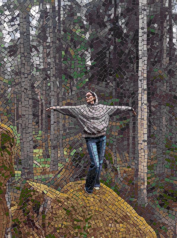 Serenity in the Forest - Mosaic Art