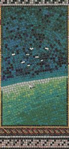 Starry Night Nature Mosaic Art – 60×130 cm