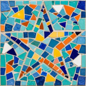 Cheerful Star Trencadís Mosaic Art