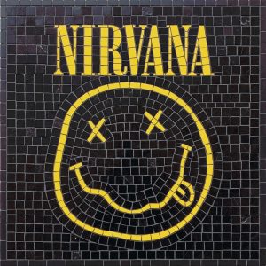 Nirvana Smiley Face Mosaic Art – 60×60 cm