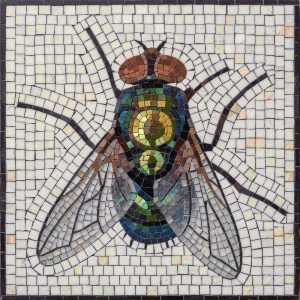 Mosaic Art Fly – Nature’s Detail in Tiles