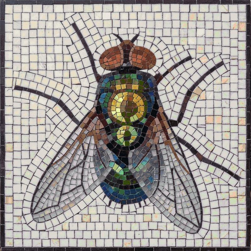 Mosaic Art Fly - Nature's Detail in Tiles