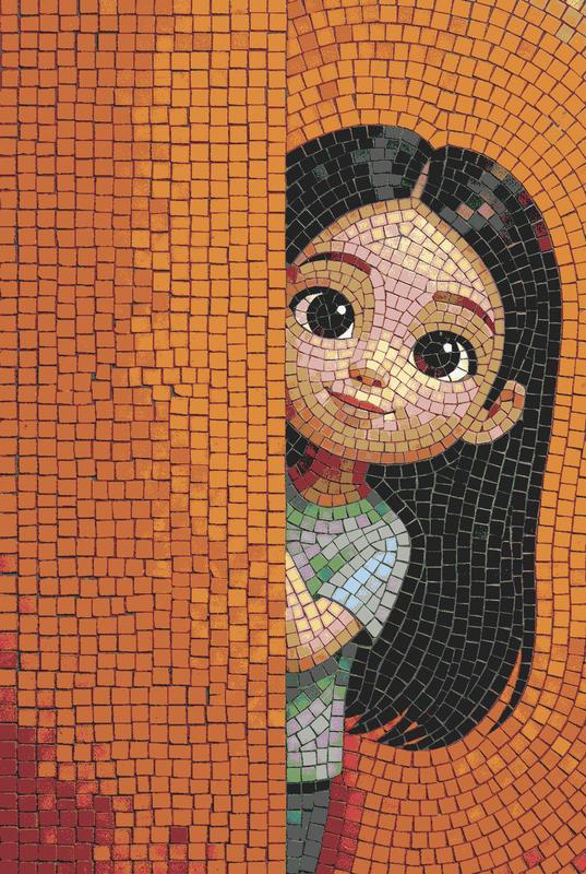 Curious Girl Mosaic Portrait