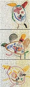 Abstract Whimsical Creatures Mosaic Art