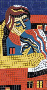 Modern Stylized Mosaic Portrait