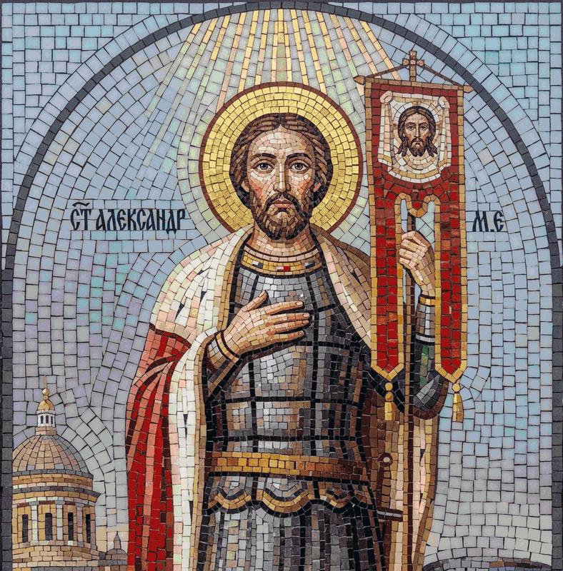 Saint Alexander Mosaic Art | Classical Style