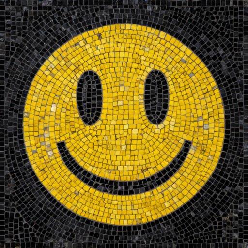 Nirvana Smiley Mosaic Art - Opus Tessellatum